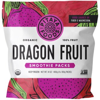 Pitaya Foods Organic Smoothie Packs, Dragon Fruit, Frozen