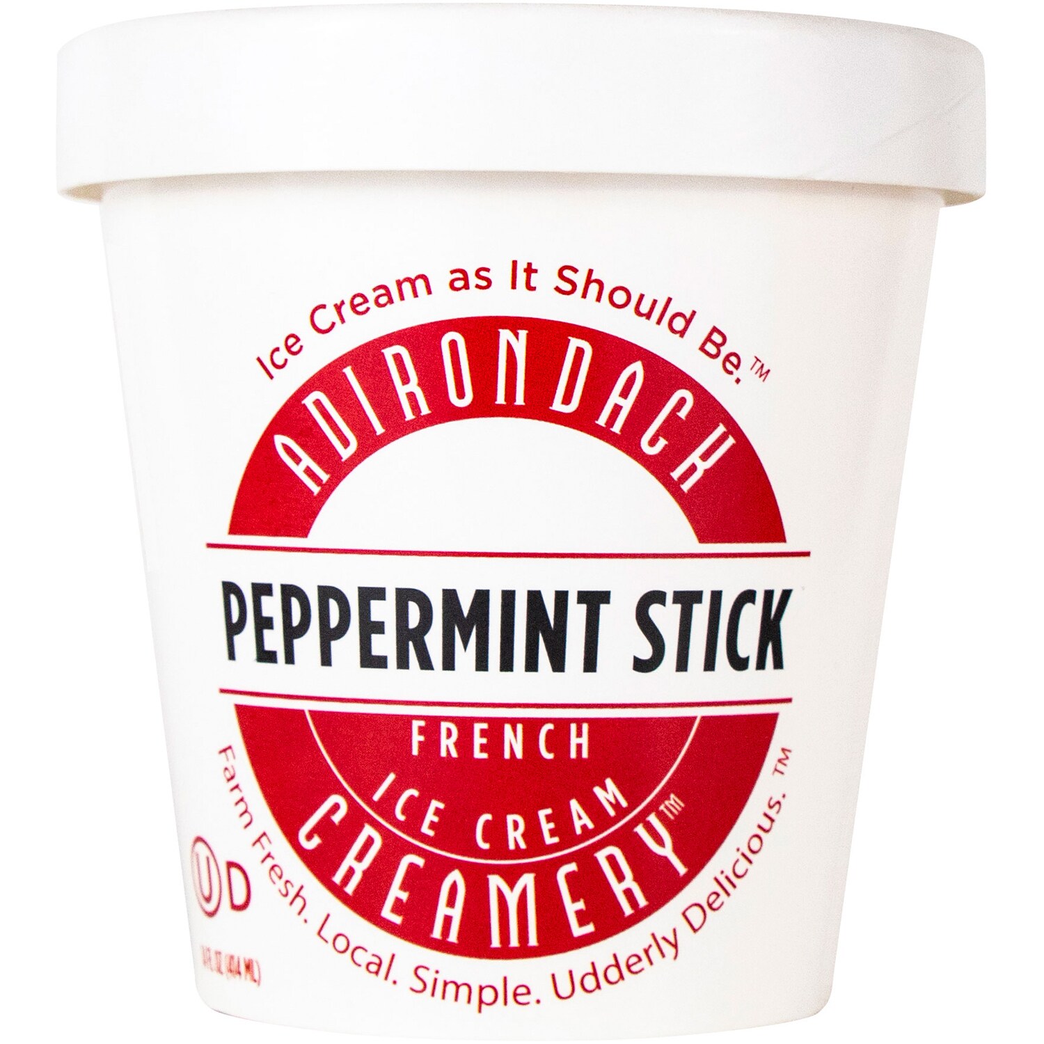 Adirondack Creamery Ice Cream, Peppermint Stick