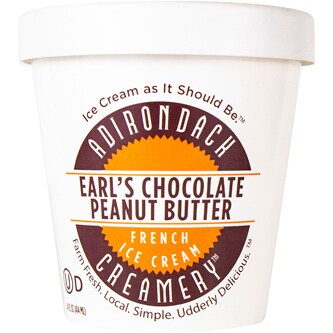 Adirondack Creamery Ice Cream, Earl's Chocolate Peanut Butter 
