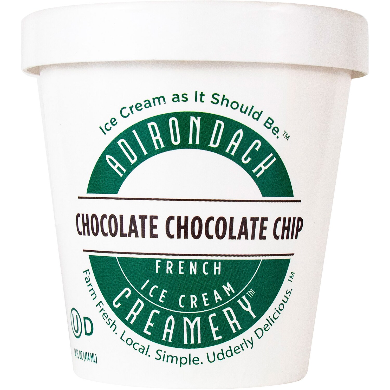 Adirondack Creamery Ice Cream, Chocolate Chocolate Chip 