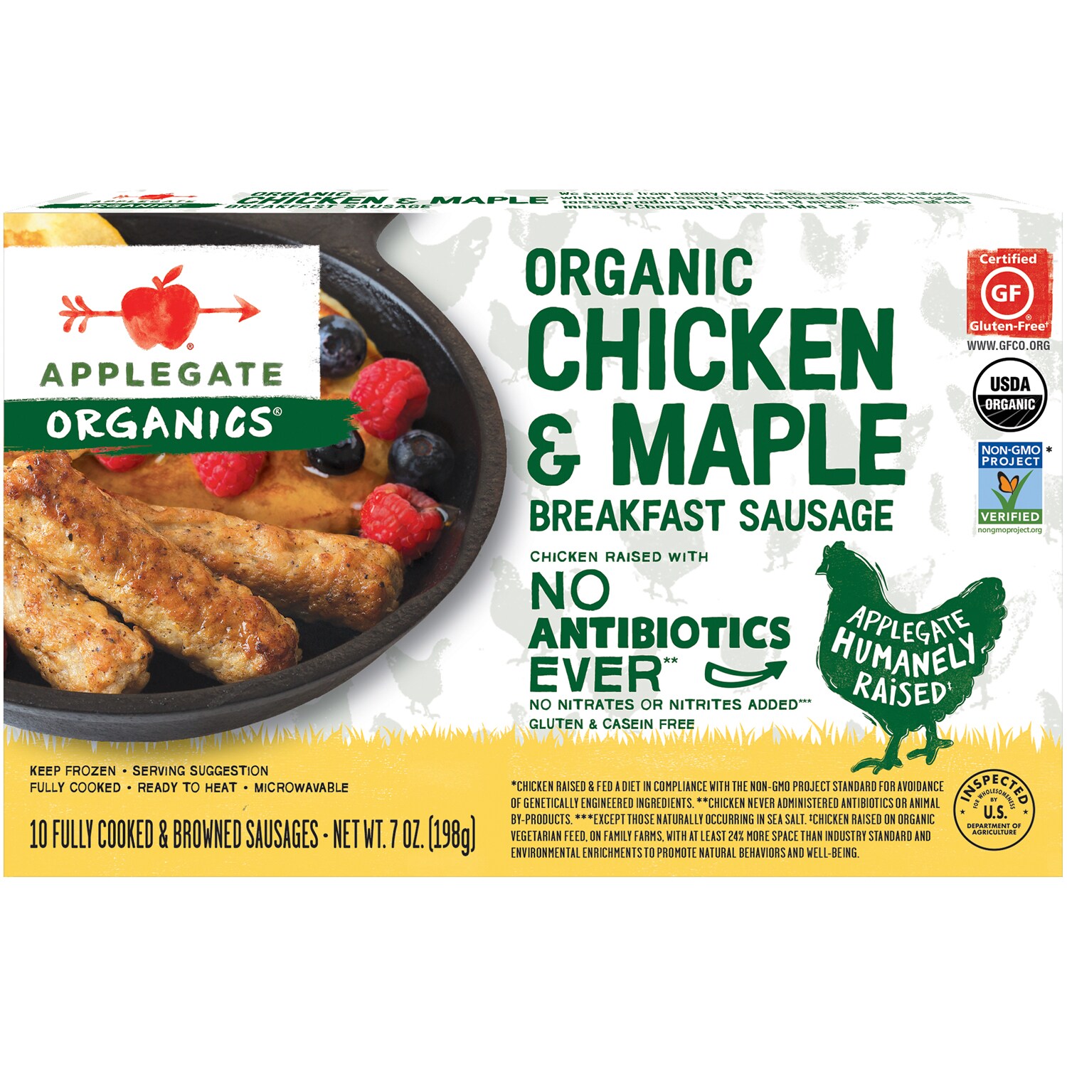 Applegate Organics Breakfast Sausage, Chicken & Maple