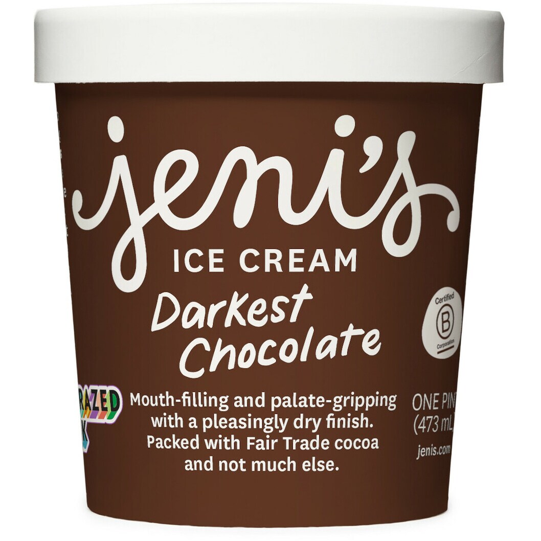 Order Jeni's Ice Cream, Darkest Chocolate Fast Delivery