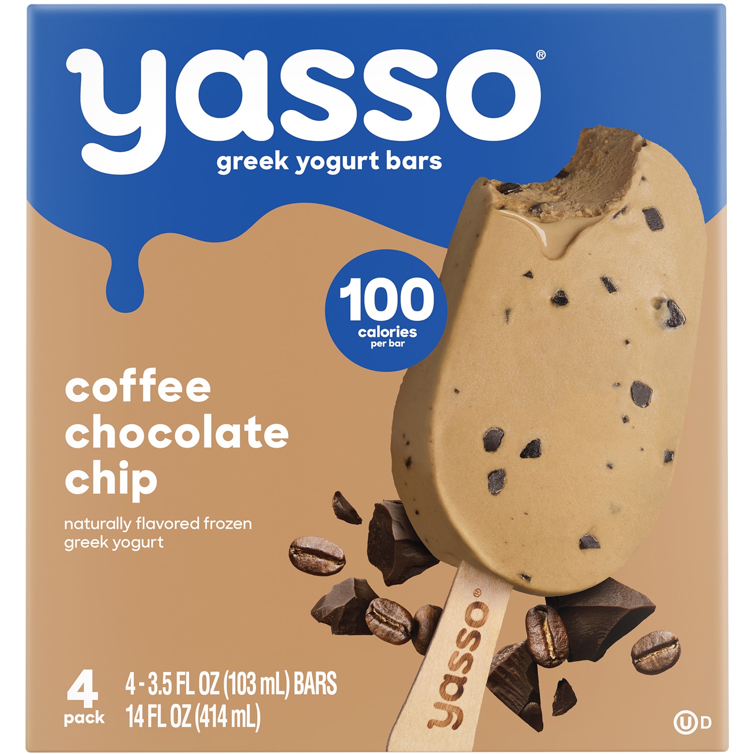 Yasso Frozen Greek Yogurt Bars, Coffee Chocolate Chip