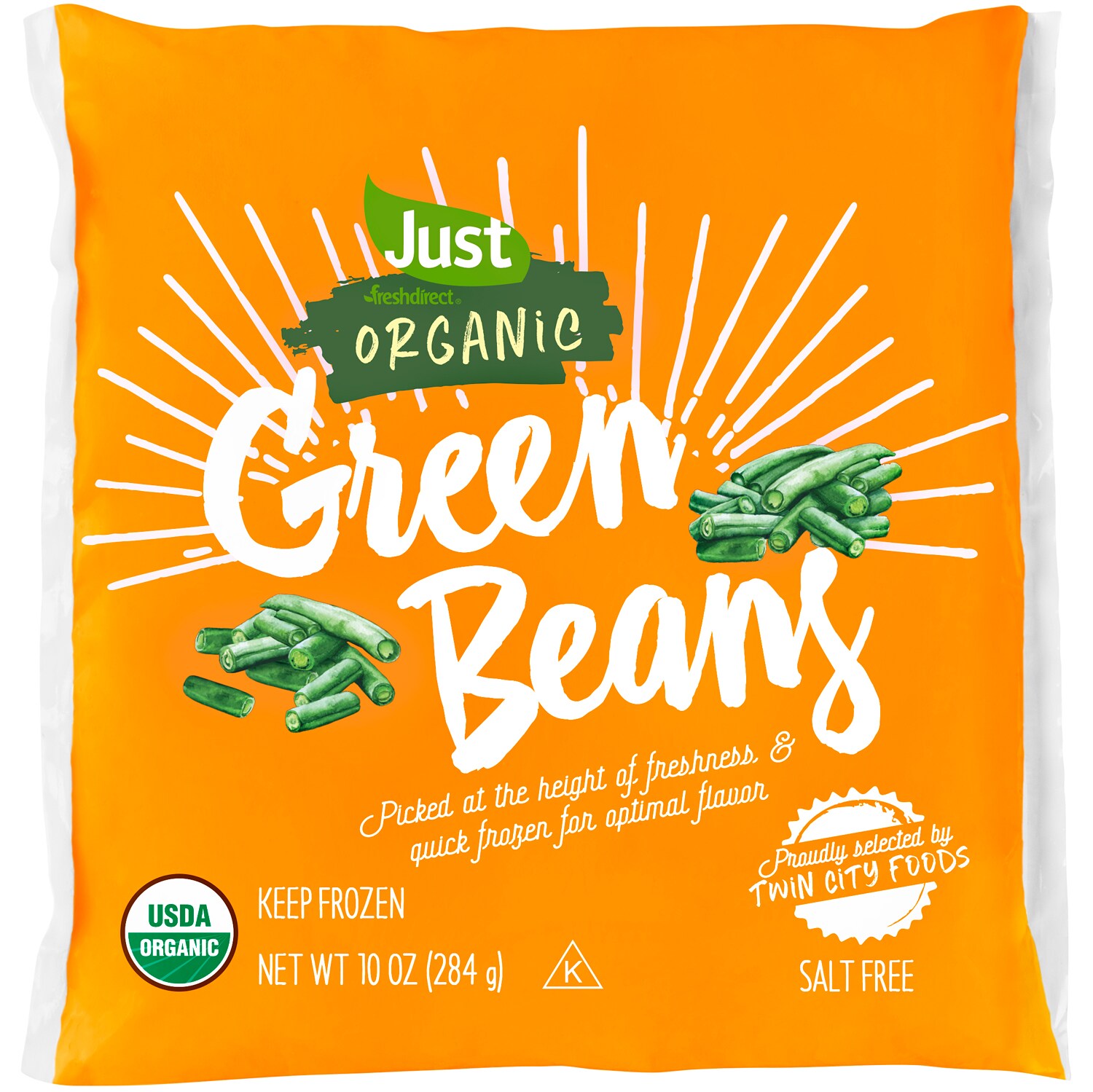 Just FreshDirect Organic Frozen Green Beans