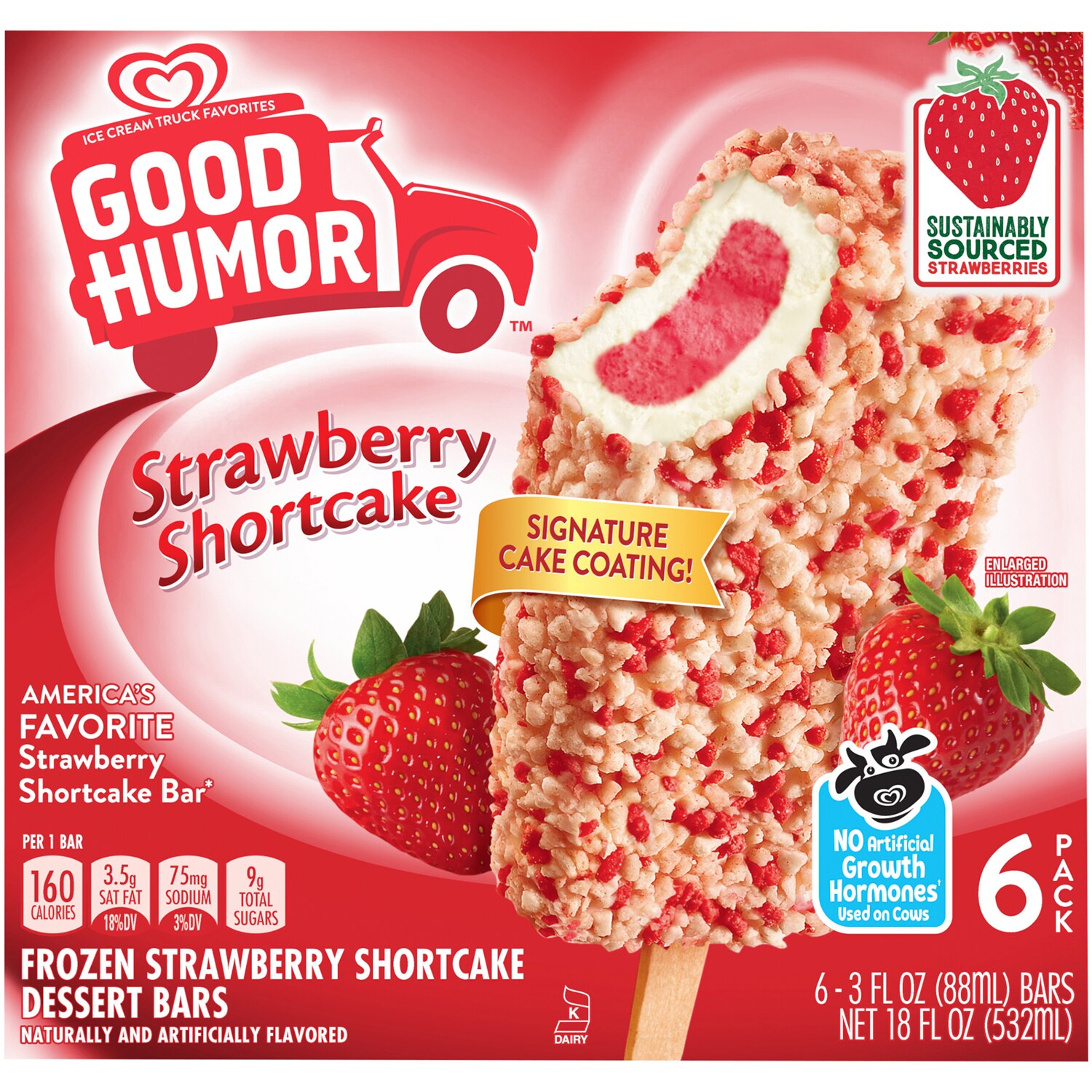 Good Humor Frozen Dessert Bars, Strawberry Shortcake
