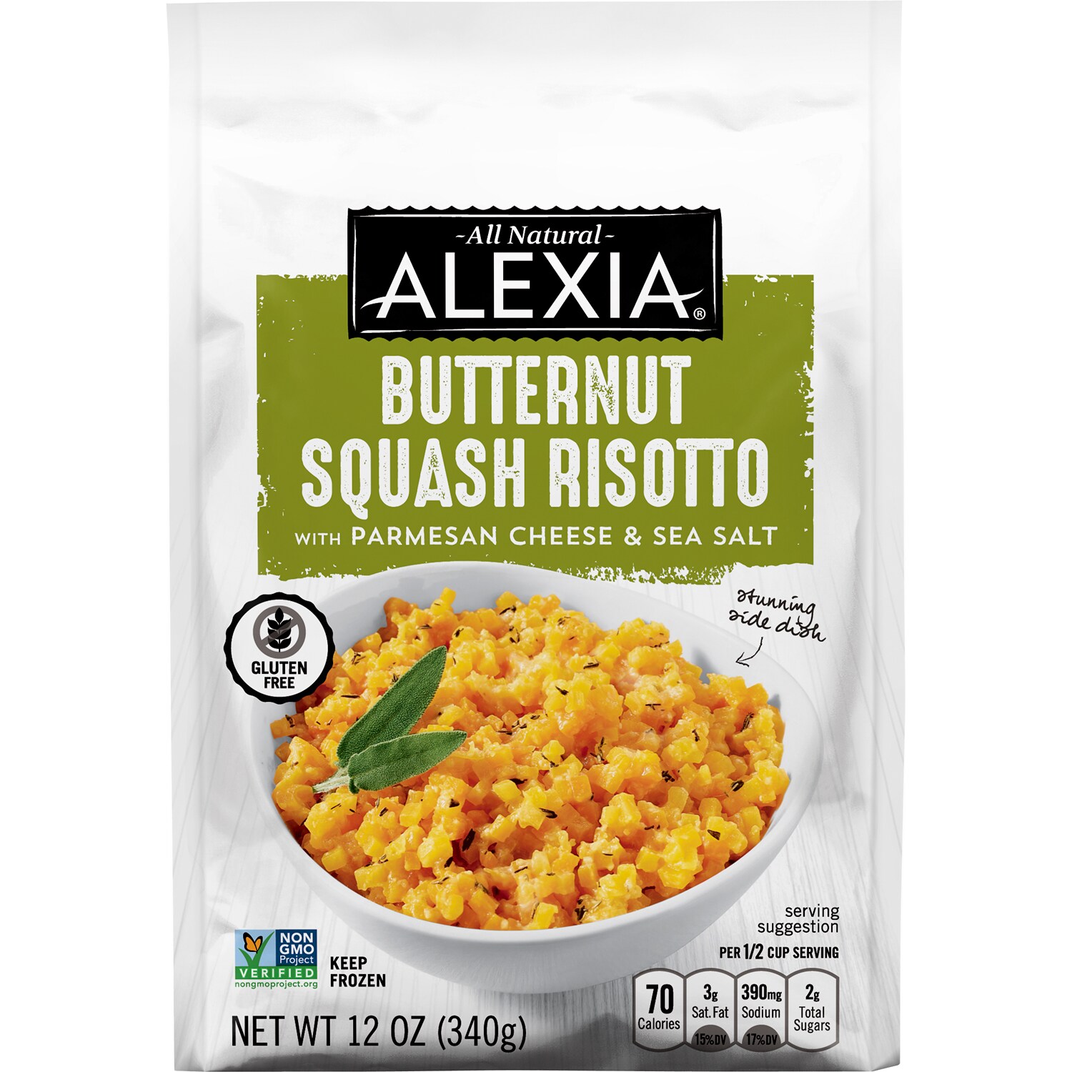 Alexia Butternut Squash Risotto with Parmesan Cheese & Sea Salt, Frozen