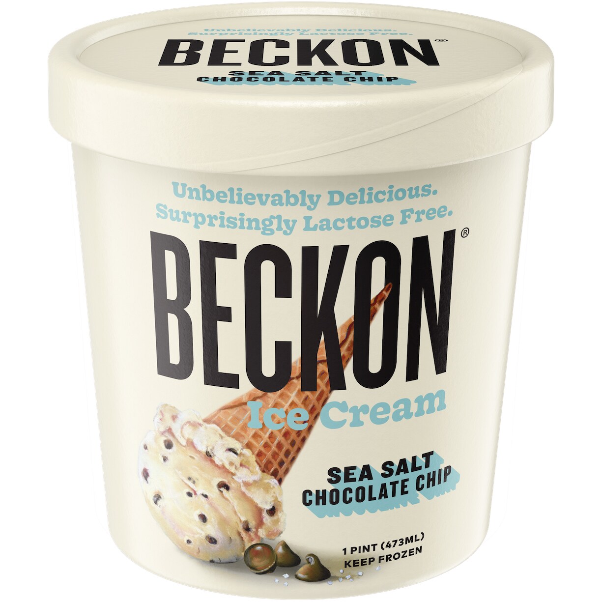 Beckon Lactose Free Ice Cream, Sea Salt Chocolate Chip