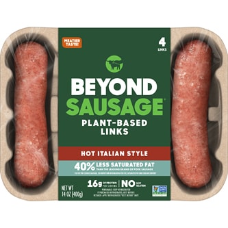 Beyond Meat Beyond Sausage Plant-Based Dinner Sausage Links, Hot Italian
