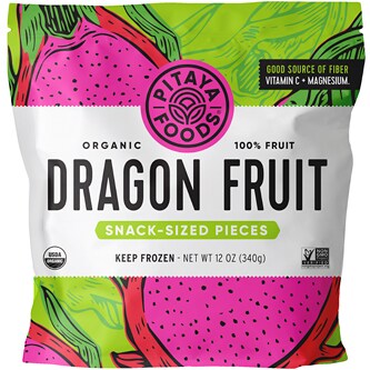 Pitaya Foods Organic Snack-Sized Dragon Fruit, Frozen