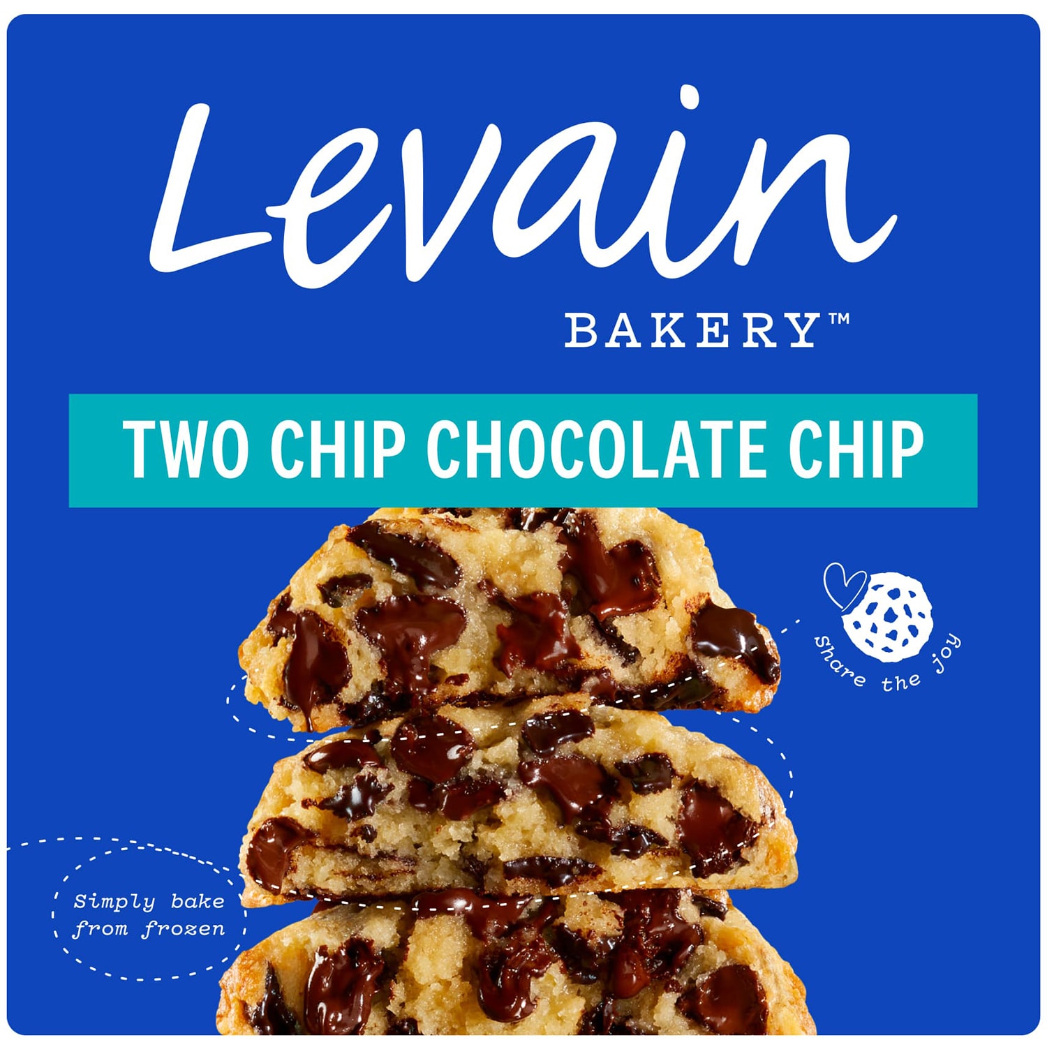 Levain Bakery Fully Baked Cookies, Two Chip Chocolate Chip, Frozen