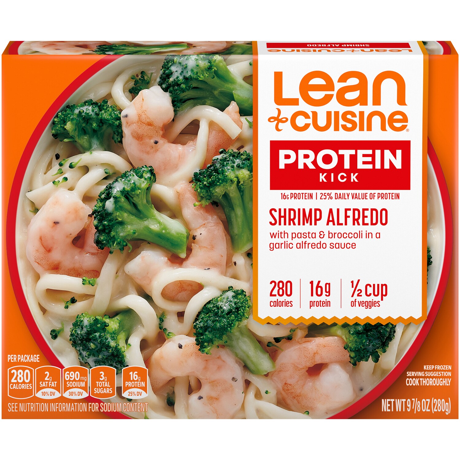 Lean Cuisine Protein Kick, Shrimp Alfredo