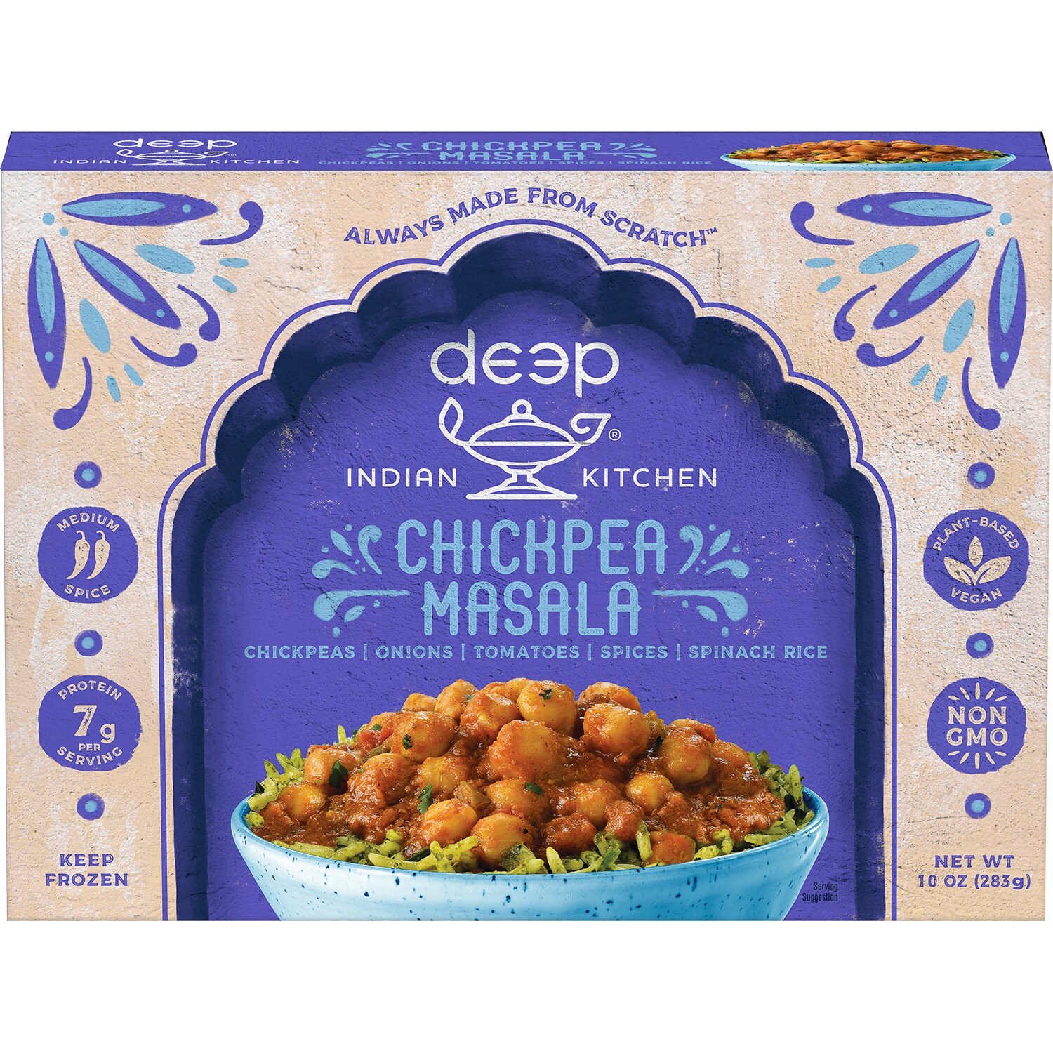 Deep Indian Kitchen Chickpea Masala with Rice