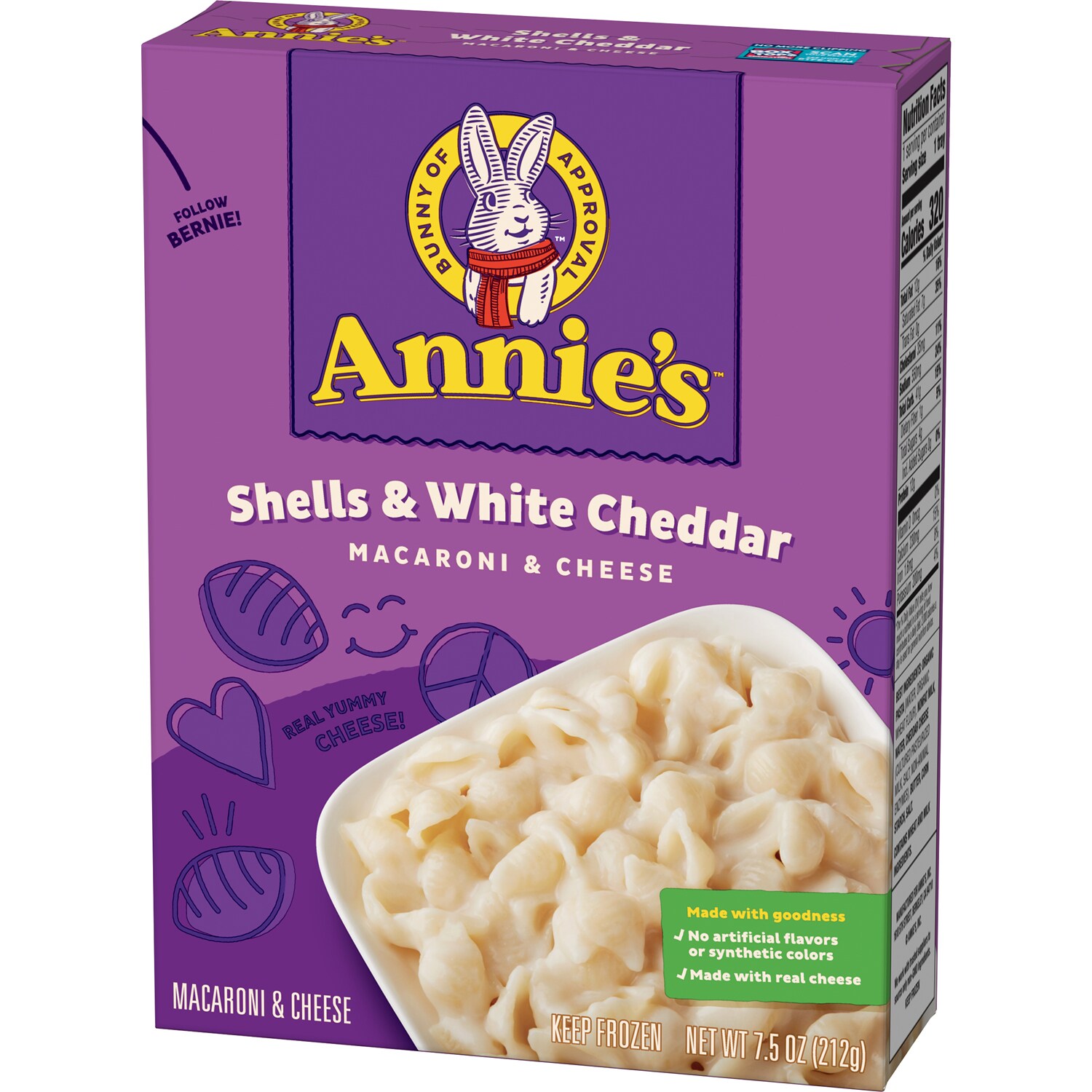 Annie's Macaroni & Cheese, Shells & White Cheddar, Frozen