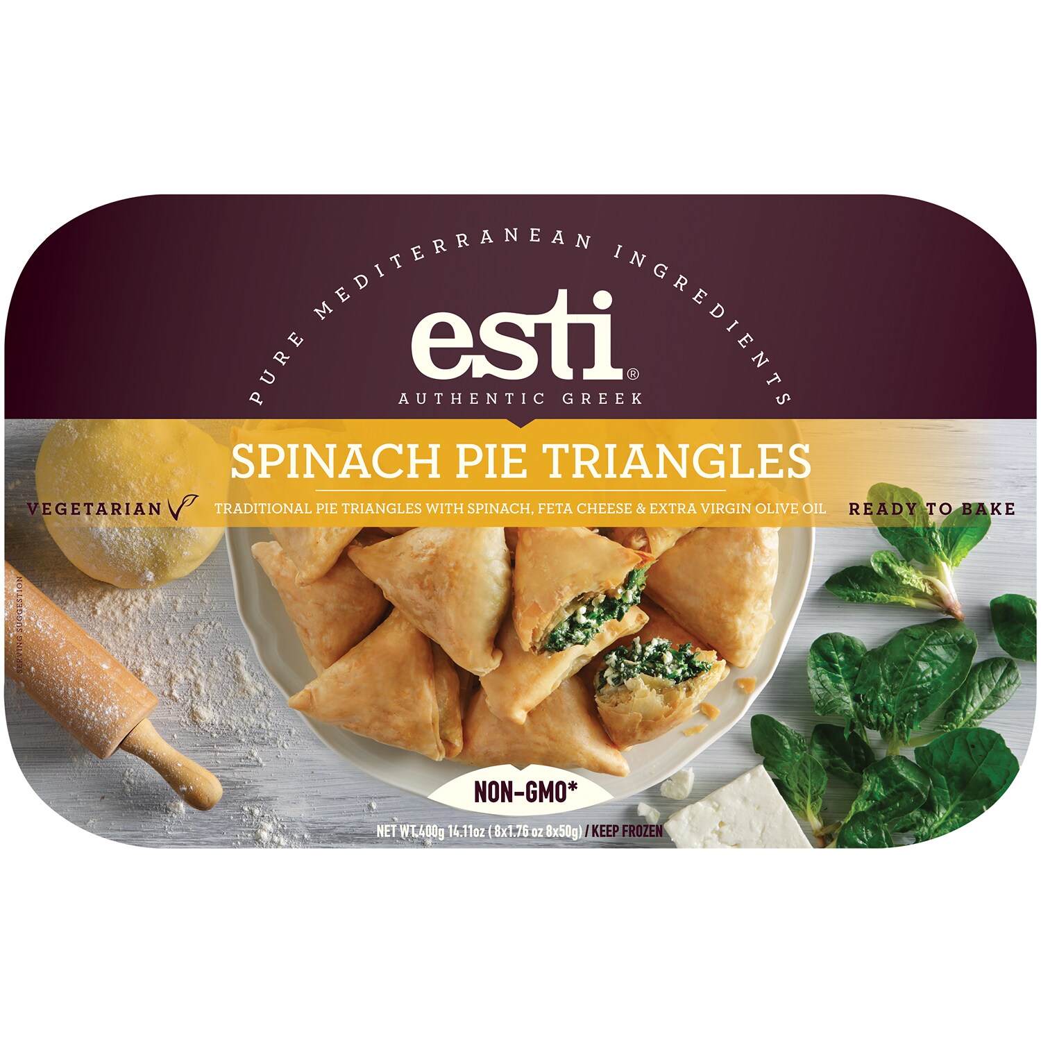 Esti Authentic Greek Spinach Pie Triangles