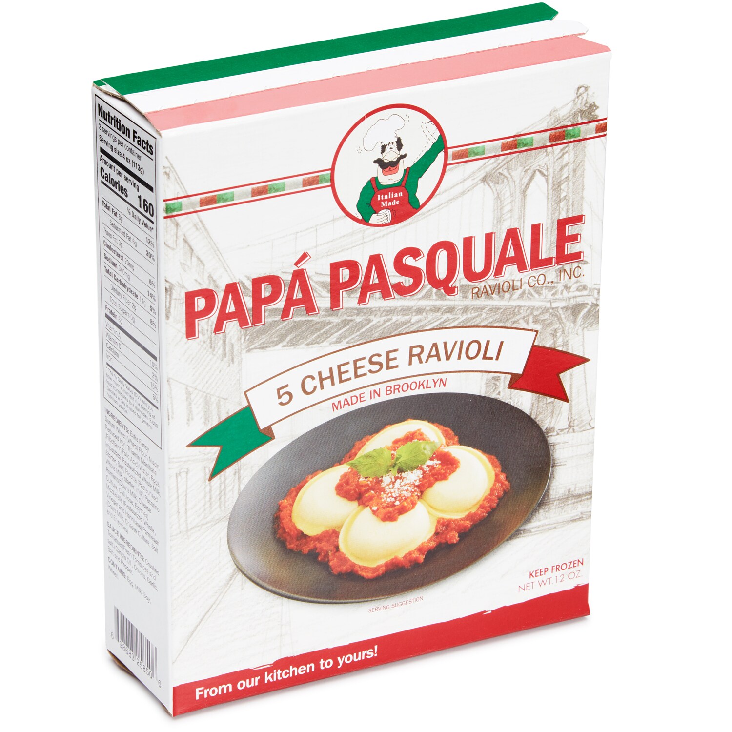 Papá Pasquale 5 Cheese Ravioli, Frozen