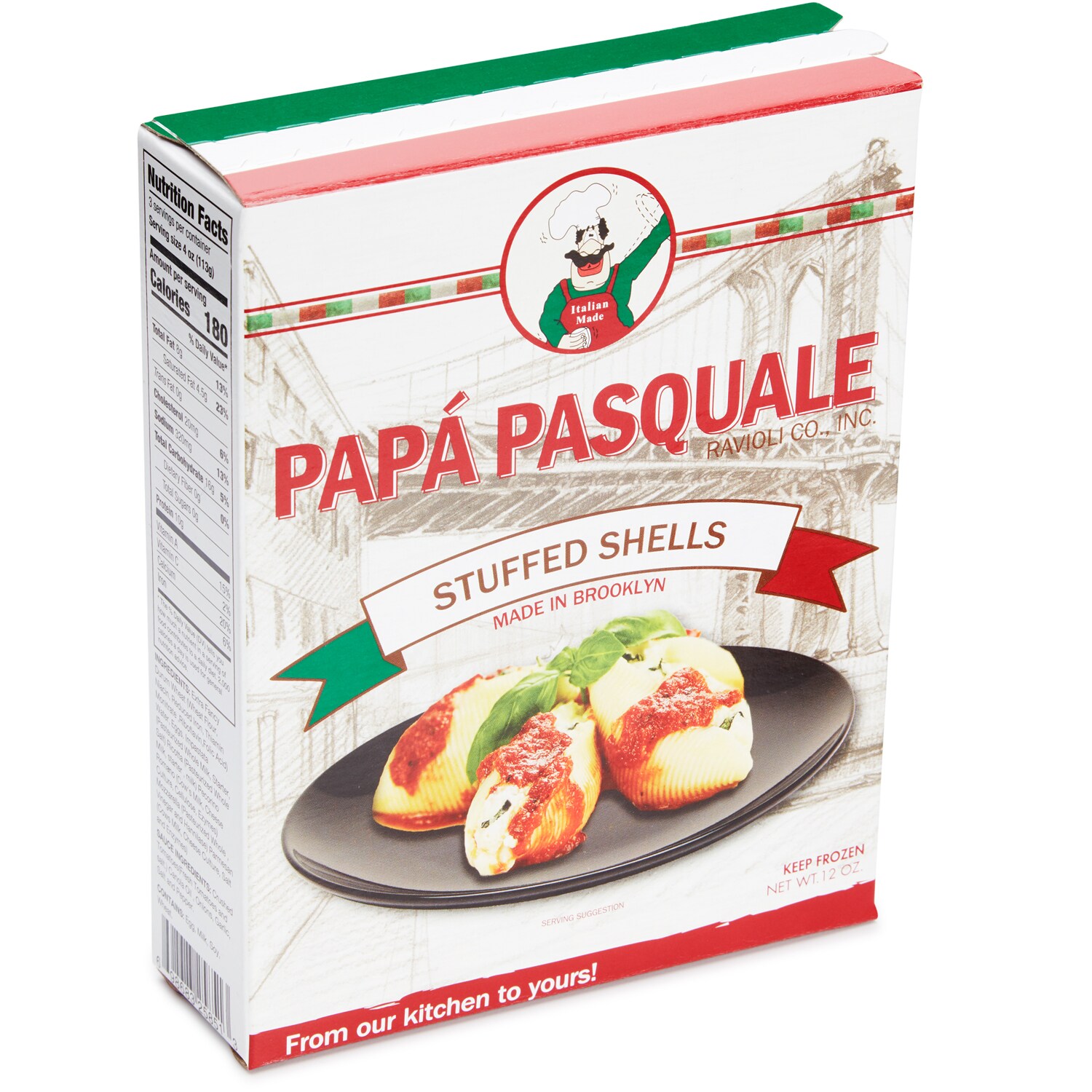 Papá Pasquale Stuffed Shells, Frozen