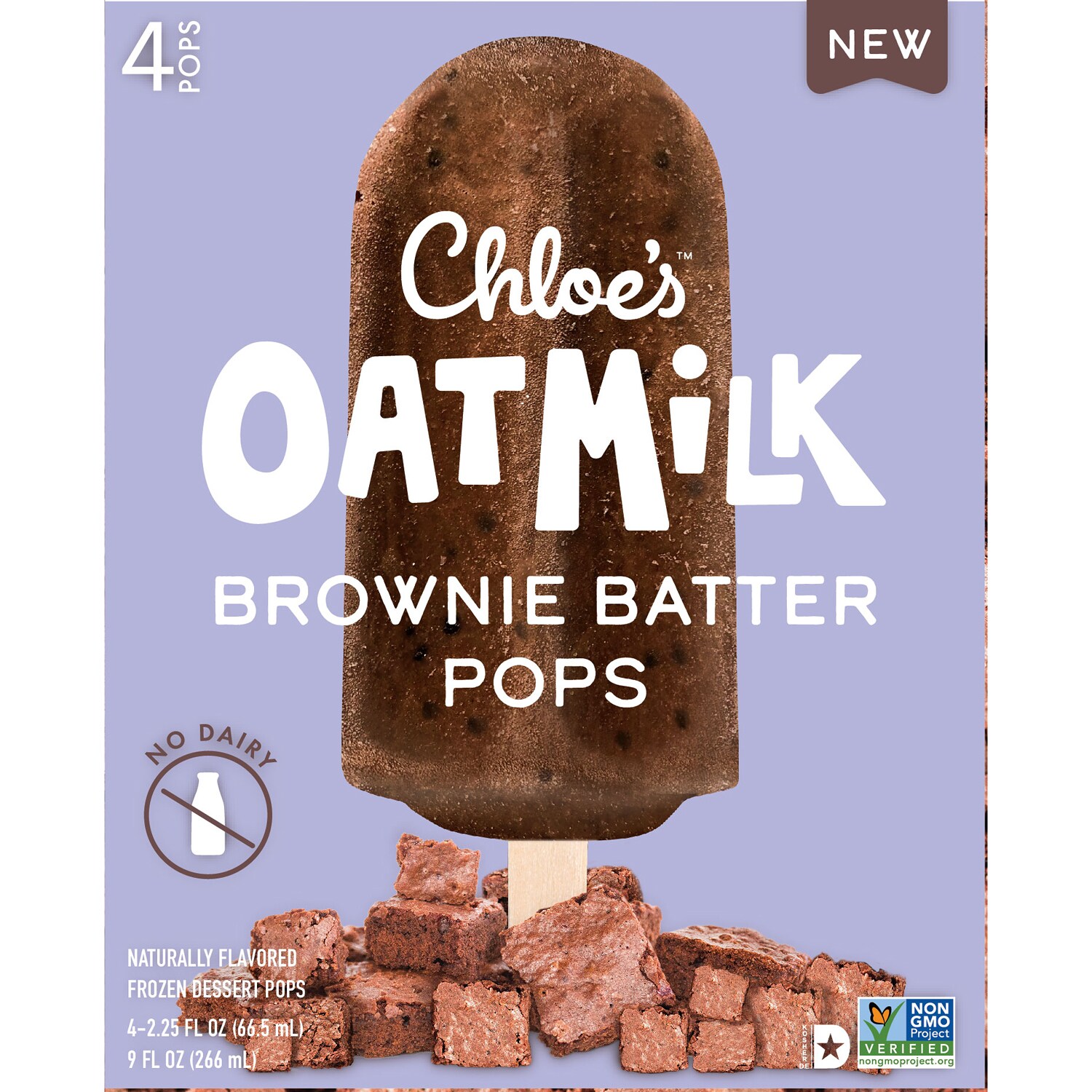 Chloe's Oatmilk Pops, Brownie Batter