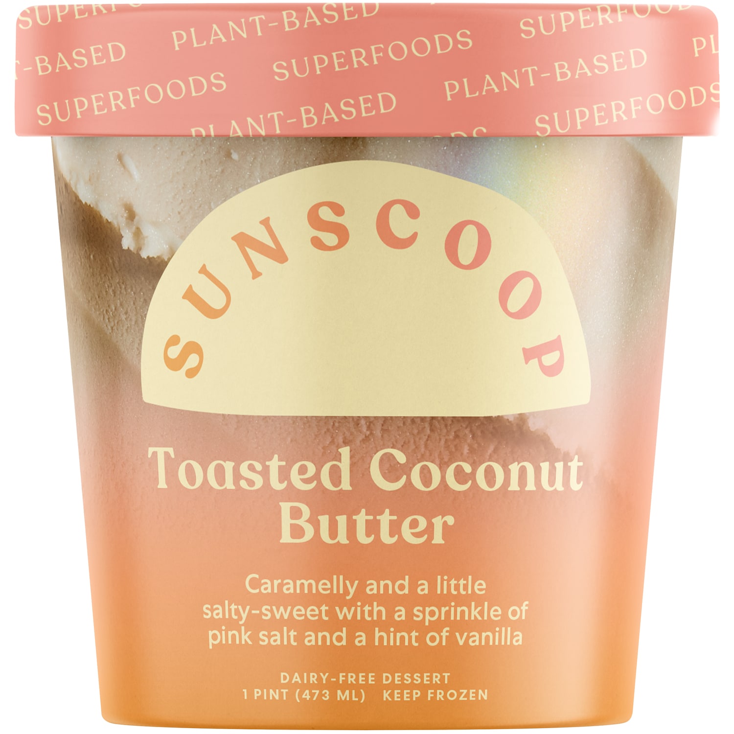 Sunscoop Plant-Based Ice Cream, Toasted Coconut Butter