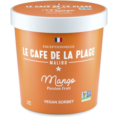 Le Cafe de la Plage Vegan Sorbet, Passion Fruit Mango