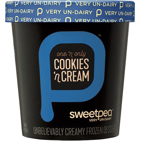 SweetPea Non-Dairy Frozen Dessert, One 'n Only Cookies 'n Cream