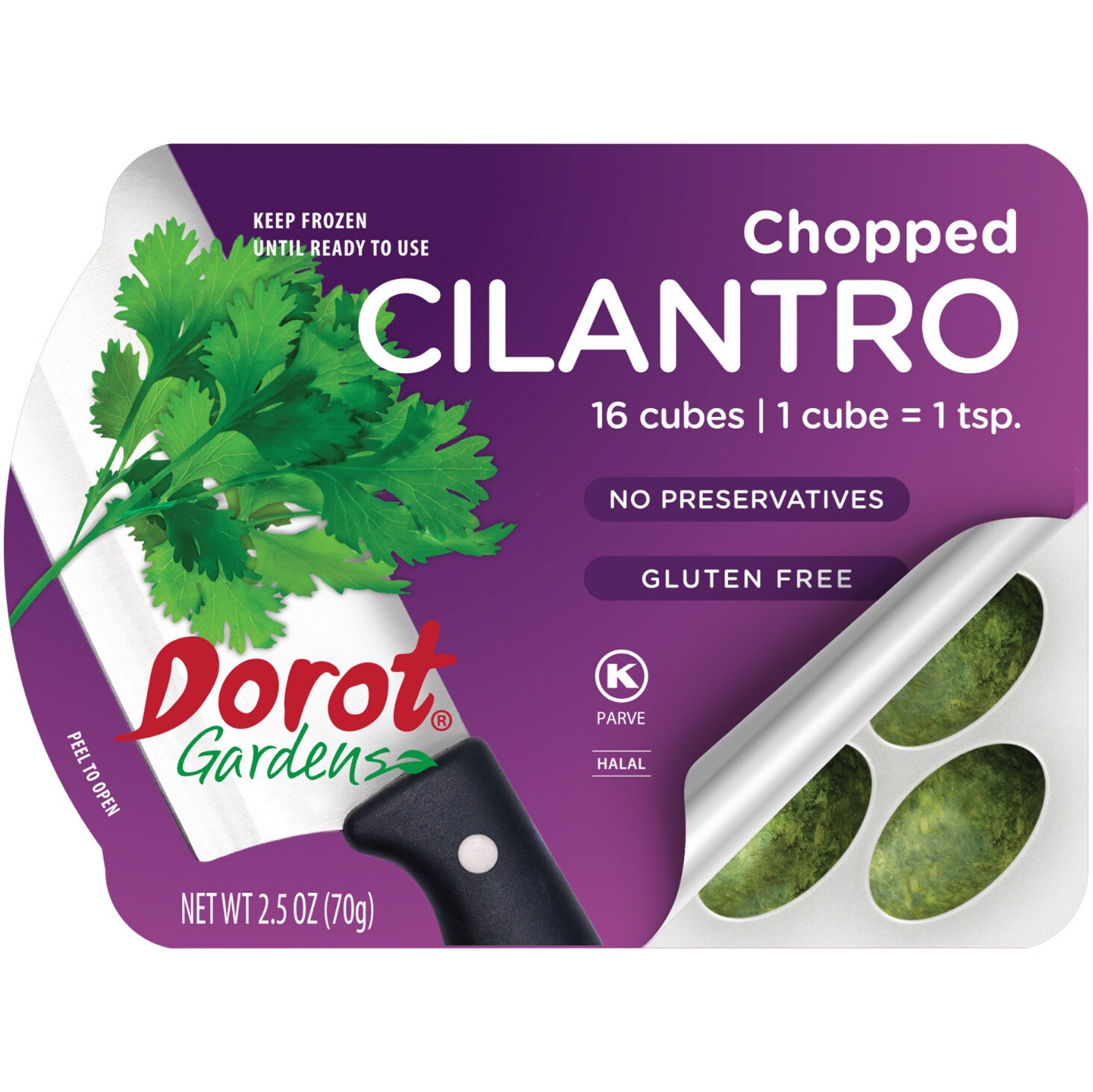 Dorot Gardens Chopped Cilantro, Frozen