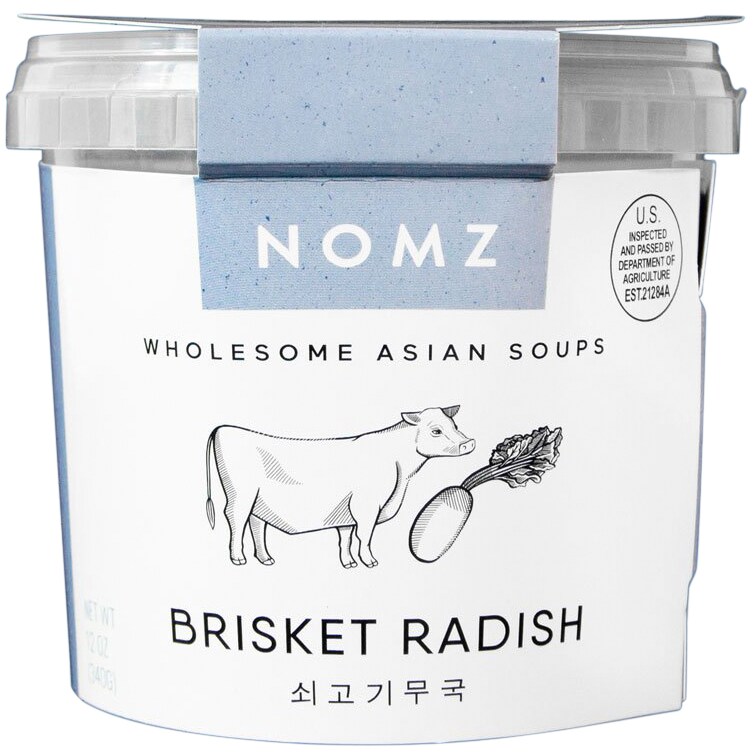 Nomz Wholesome Asian Soups, Brisket Radish, Frozen