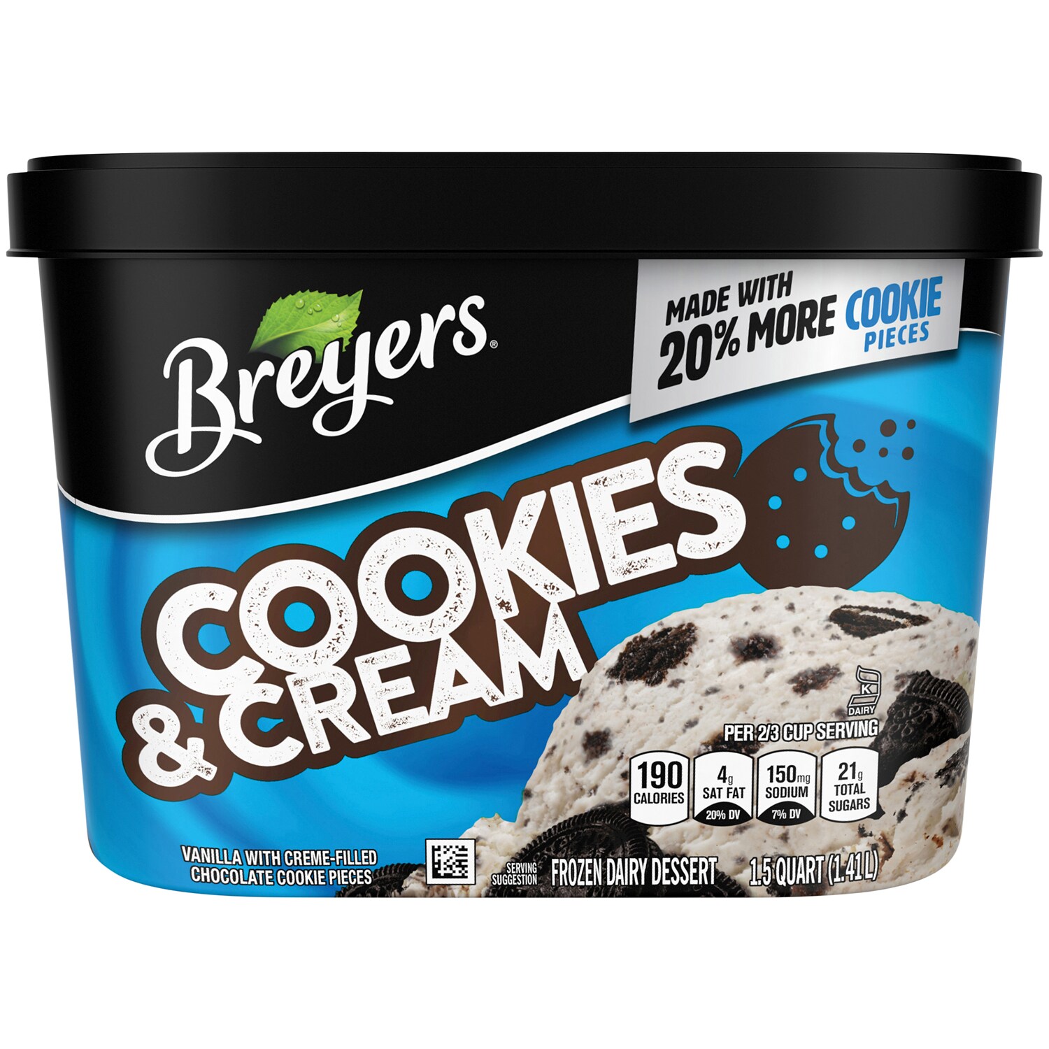 Breyers Ice Cream, Cookies & Cream