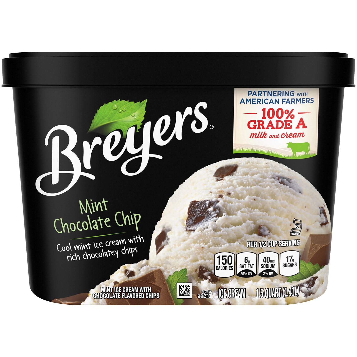 Breyers Ice Cream, Mint Chocolate Chip