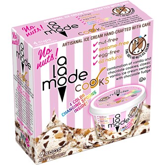 A La Mode Artisanal Ice Cream Mini Cups, Cooks