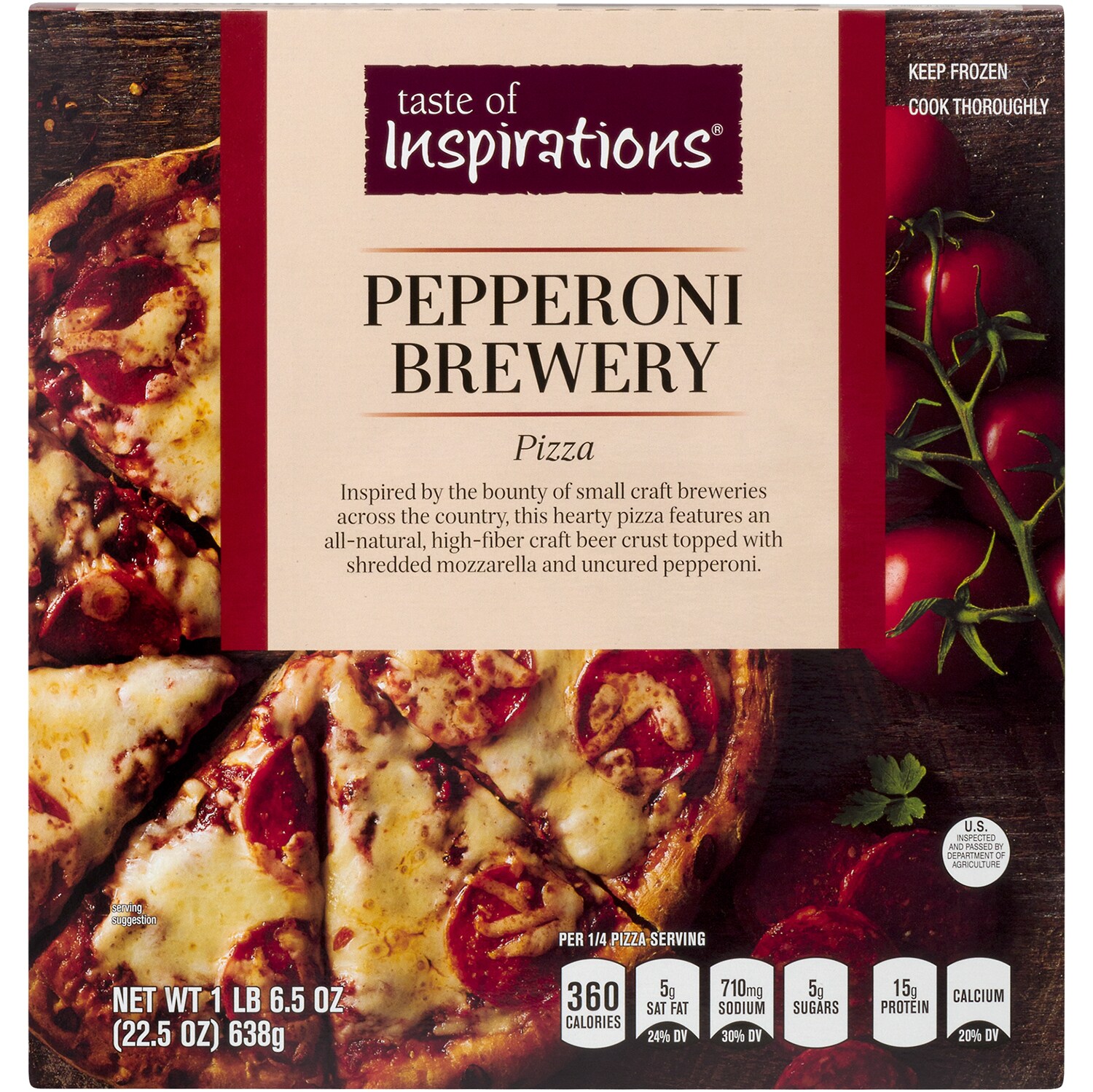 Taste of Inspirations Brewery Crust Pizza, Pepperoni