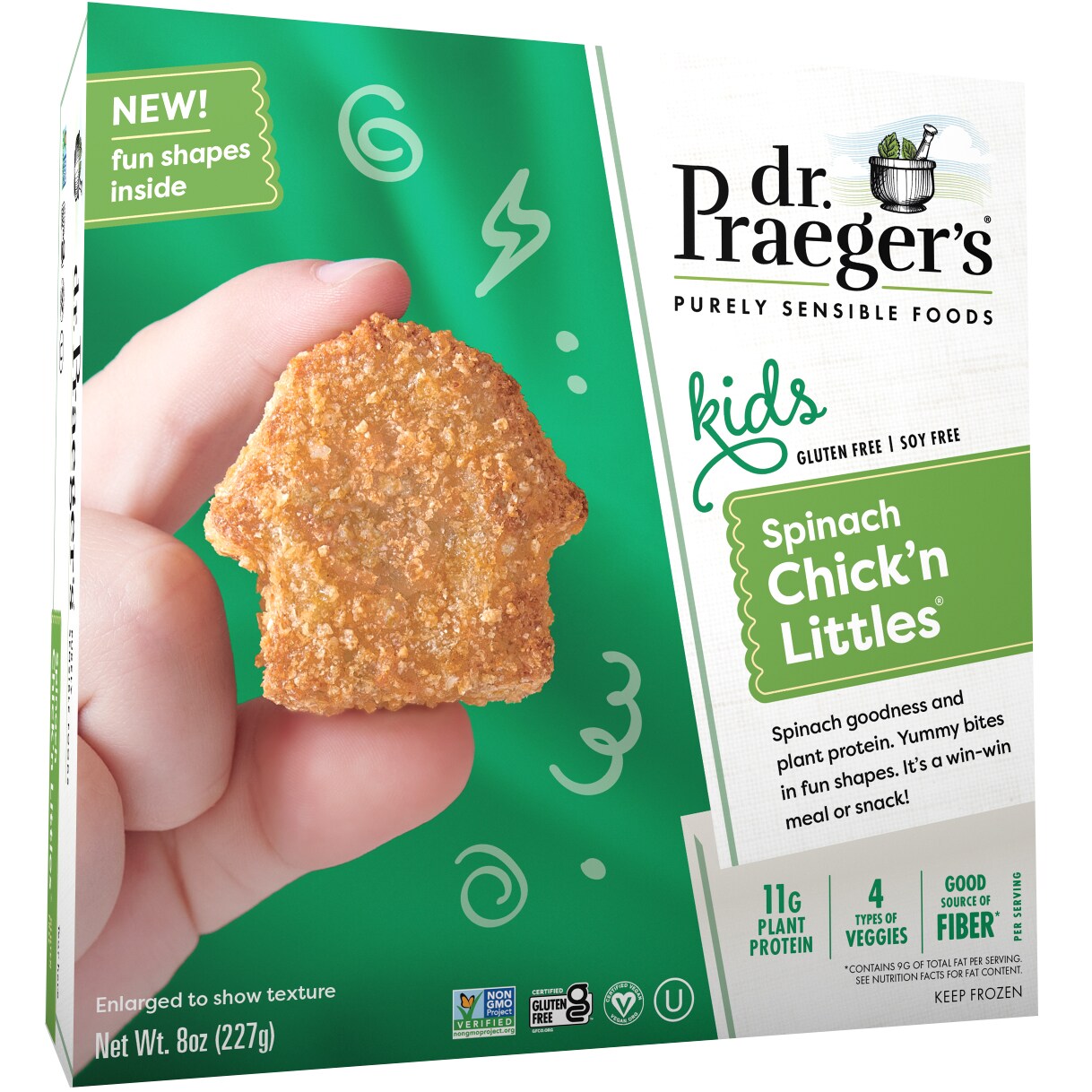 Dr. Praeger's Kids Chick'n Littles, Spinach, Frozen