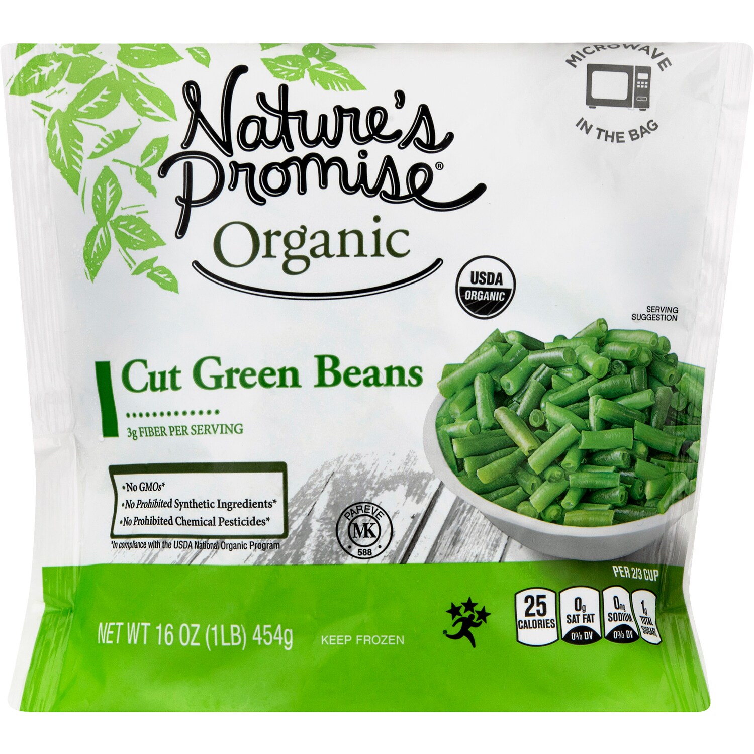 Nature's Promise Organic Cut Green Beans, Frozen