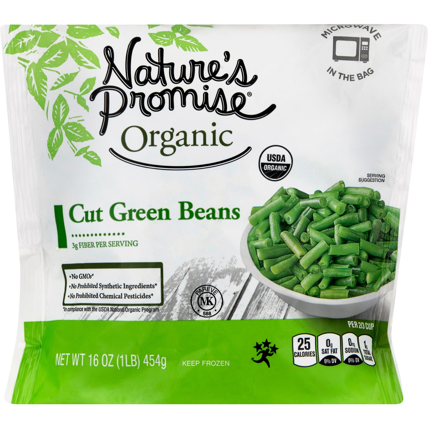 Nature's Promise Organic Cut Green Beans, Frozen