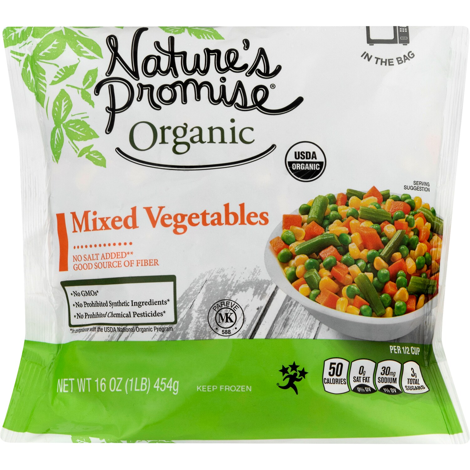 Nature's Promise Organic Mixed Vegetables, Frozen