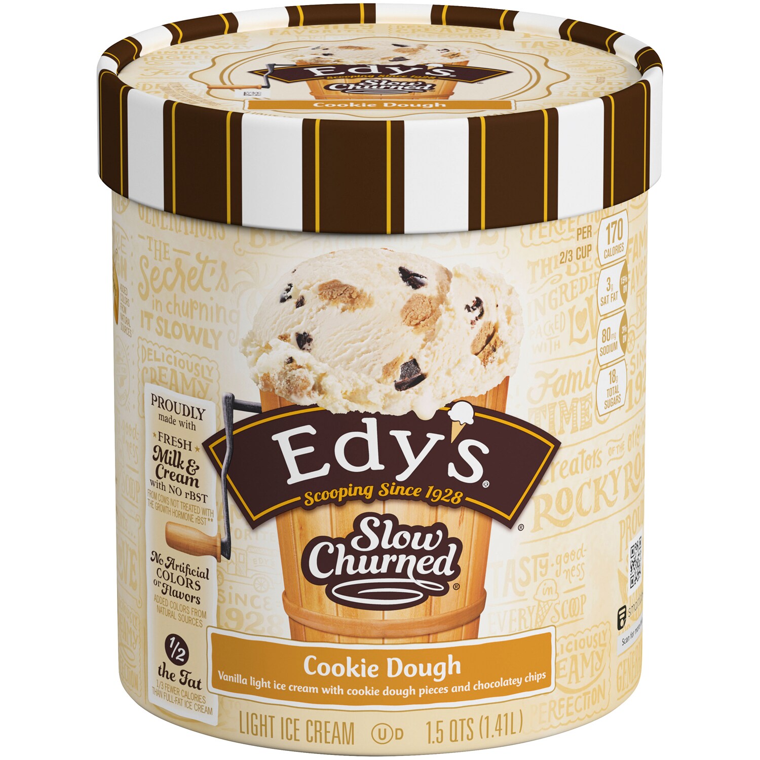 Edy's Slow-Churned Light Ice Cream, Cookie Dough