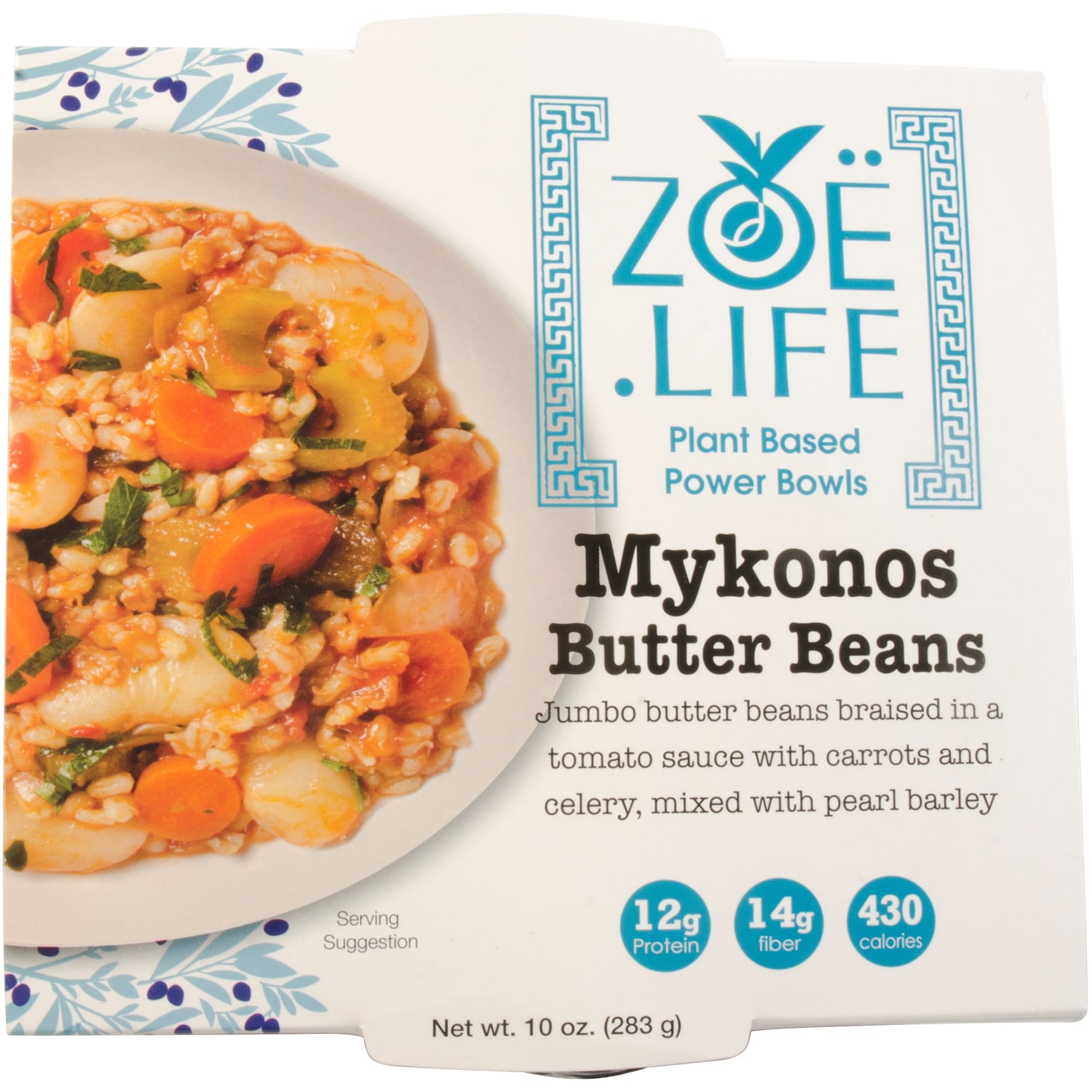 Zoë Life Plant Based Power Bowl, Mykonos Butter Beans