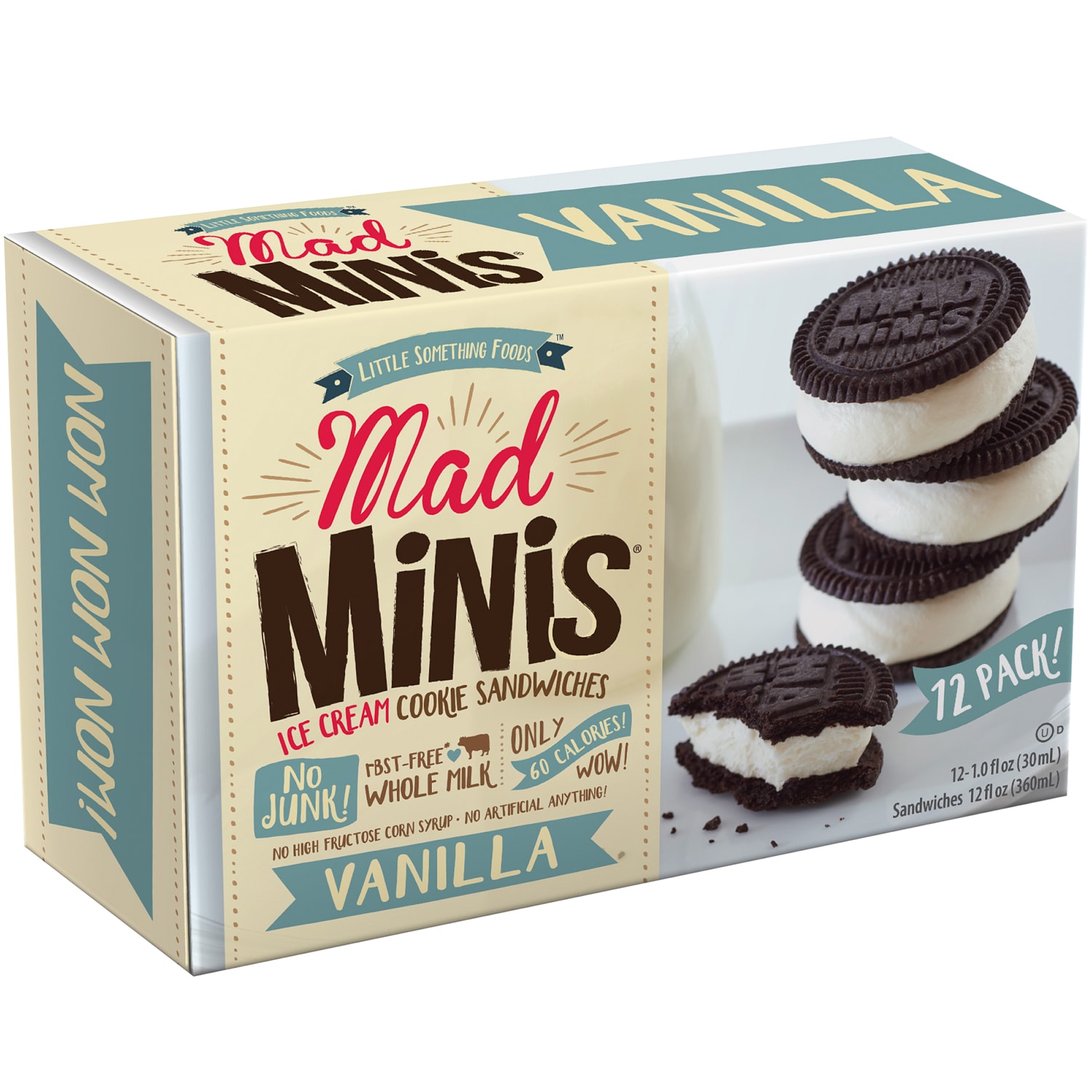 Mad Minis Ice Cream Cookie Sandwiches, Vanilla