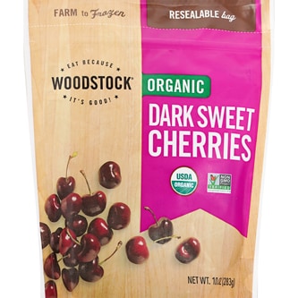 Woodstock Organic Frozen Fruit, Dark Sweet Cherries