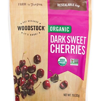 Woodstock Organic Frozen Fruit, Dark Sweet Cherries