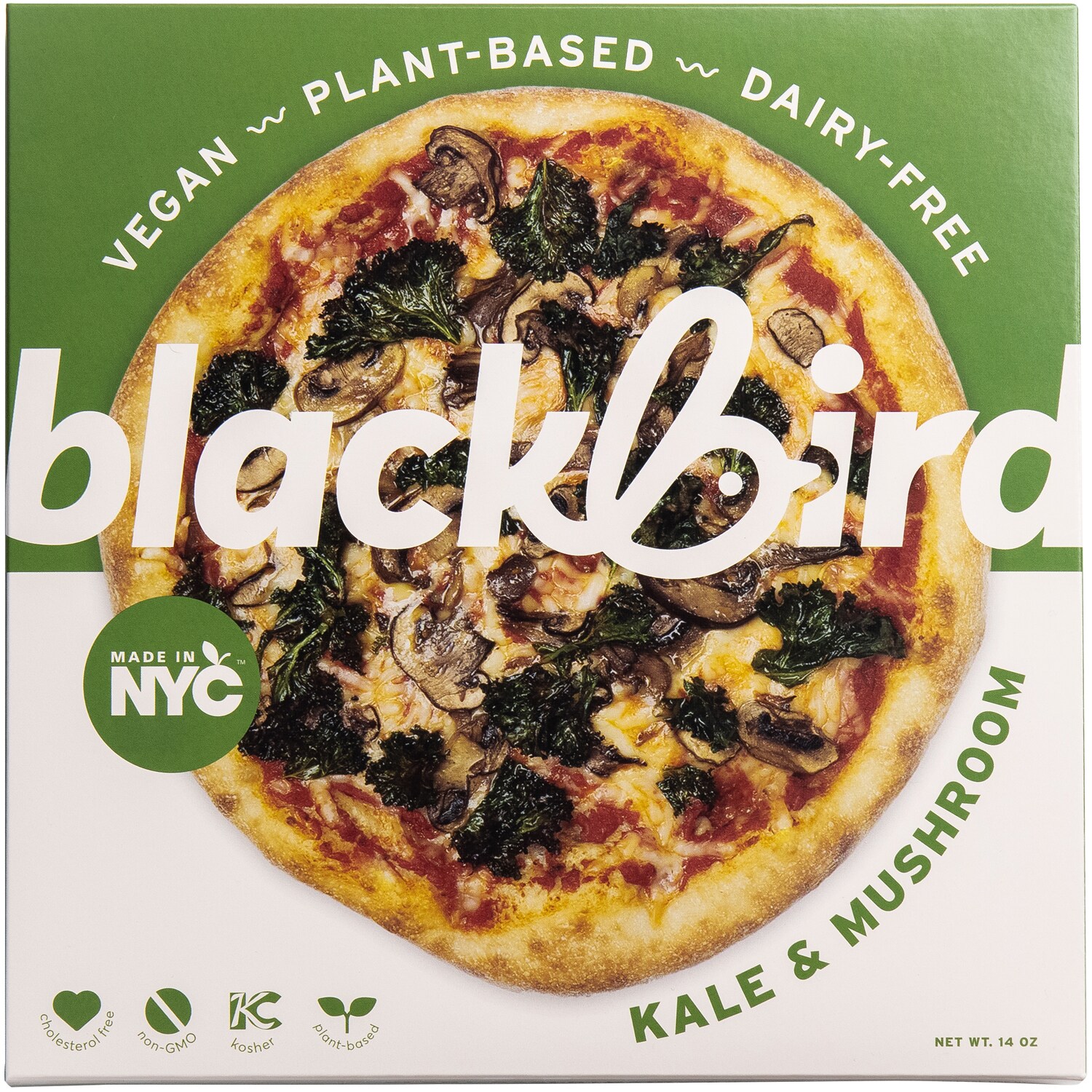 Blackbird Plant-Based Pizza, Kale & Mushroom