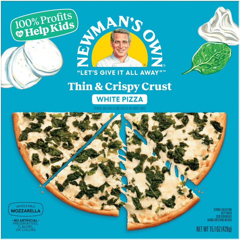 Newman's Own Thin & Crispy Crust Pizza, White