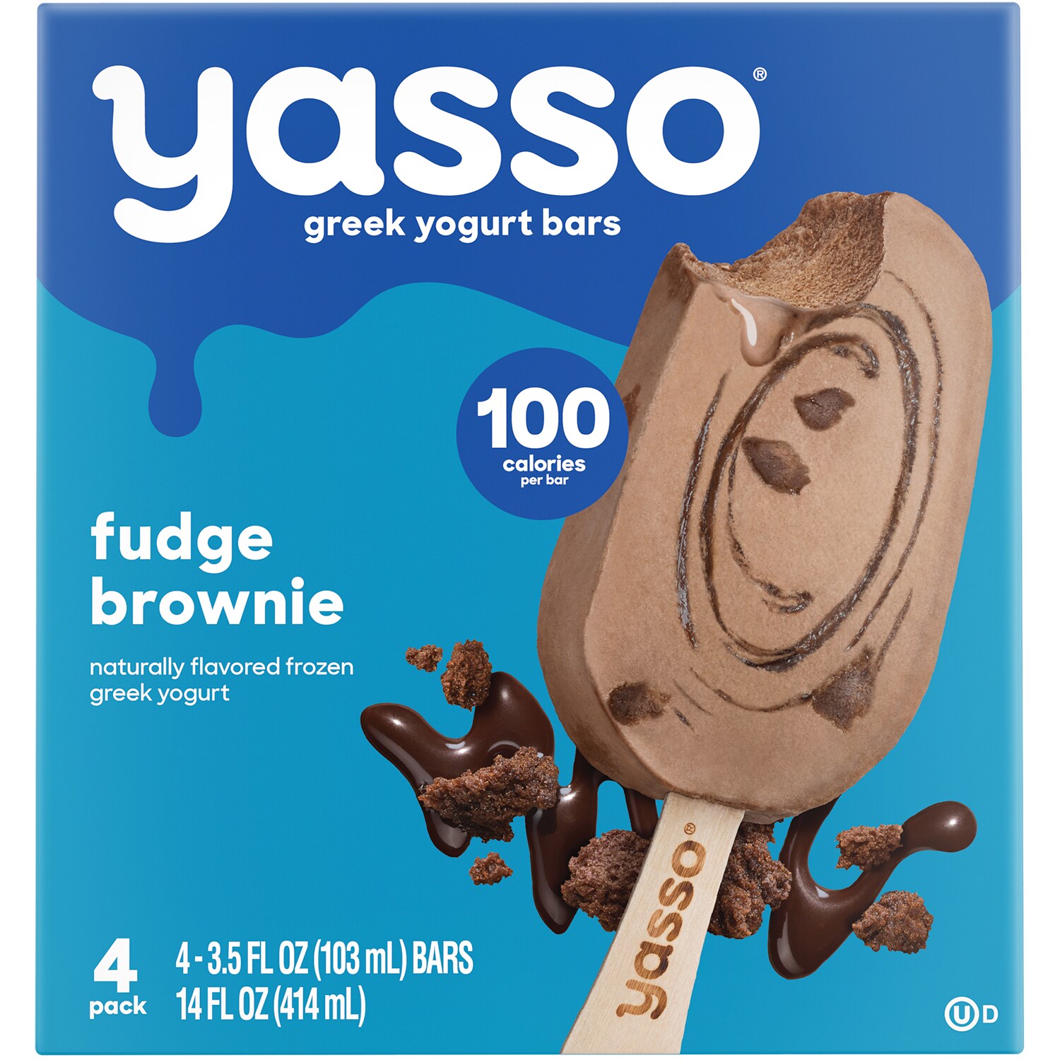 Yasso Frozen Greek Yogurt Bars, Fudge Brownie