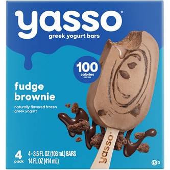 Yasso Frozen Greek Yogurt Bars, Fudge Brownie