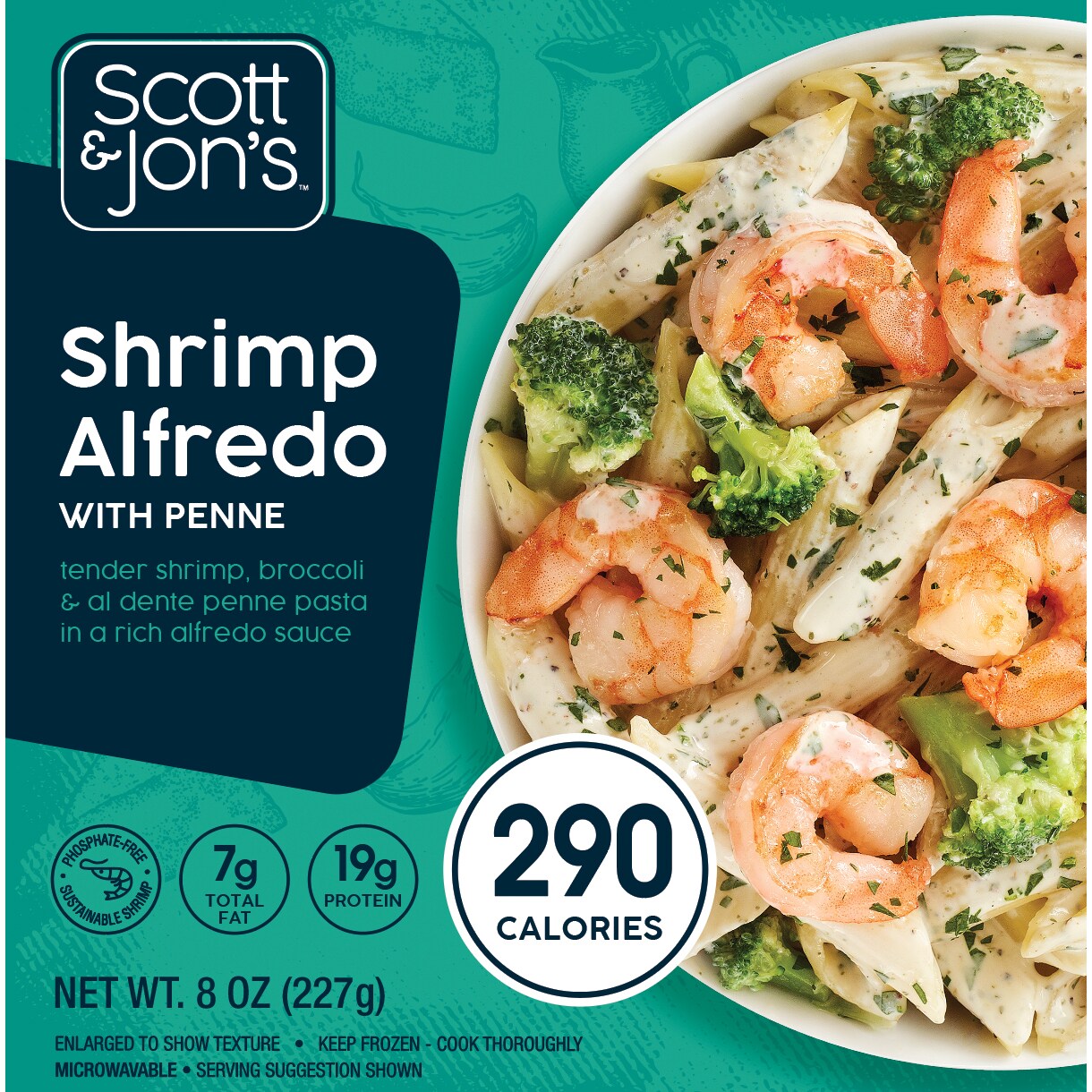 Scott & Jon's Shrimp Alfredo with Penne