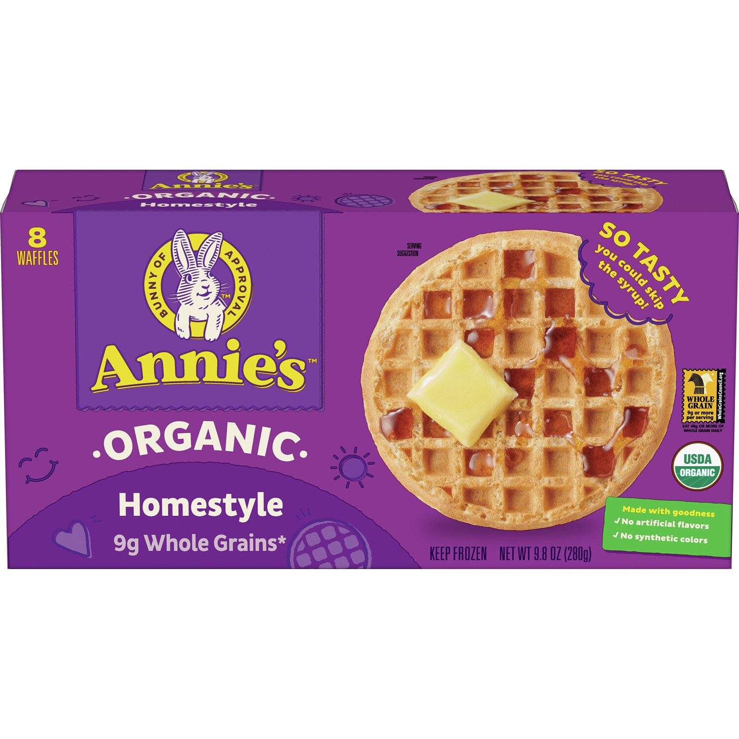 Annie's Organic Waffles, Homestyle