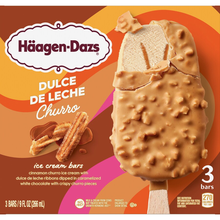 Haagen-Dazs Ice Cream Bars, Dulce de Leche Churro