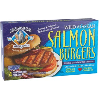 Henry & Lisa's Wild Alaskan Salmon Burgers