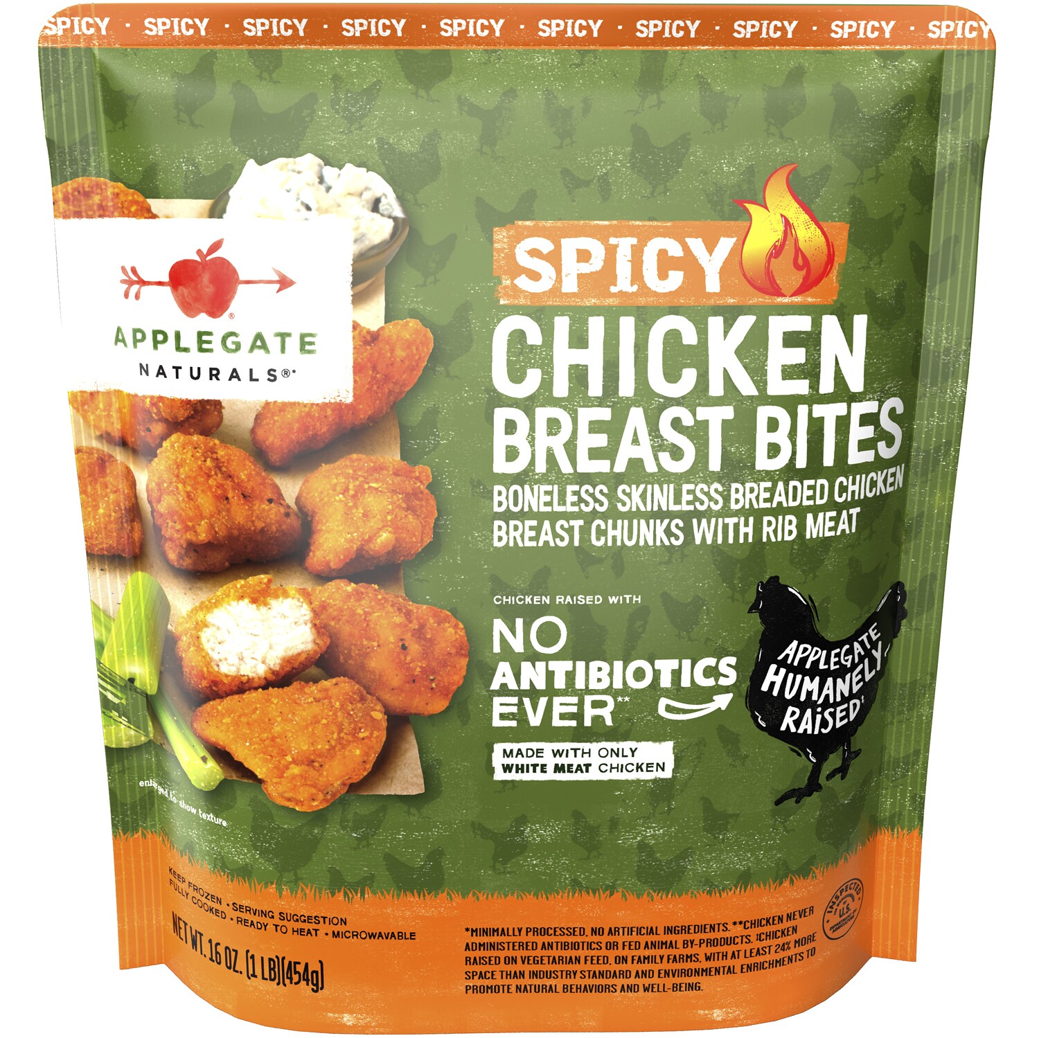 Applegate Naturals Chicken Breast Bites, Spicy