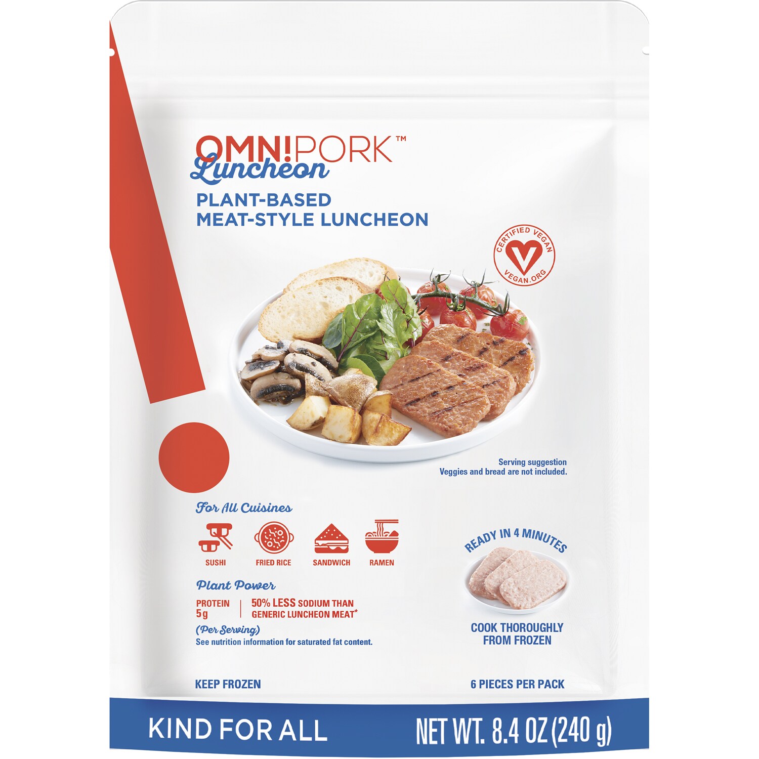 OmniPork Plant-Based Meat-Style Luncheon