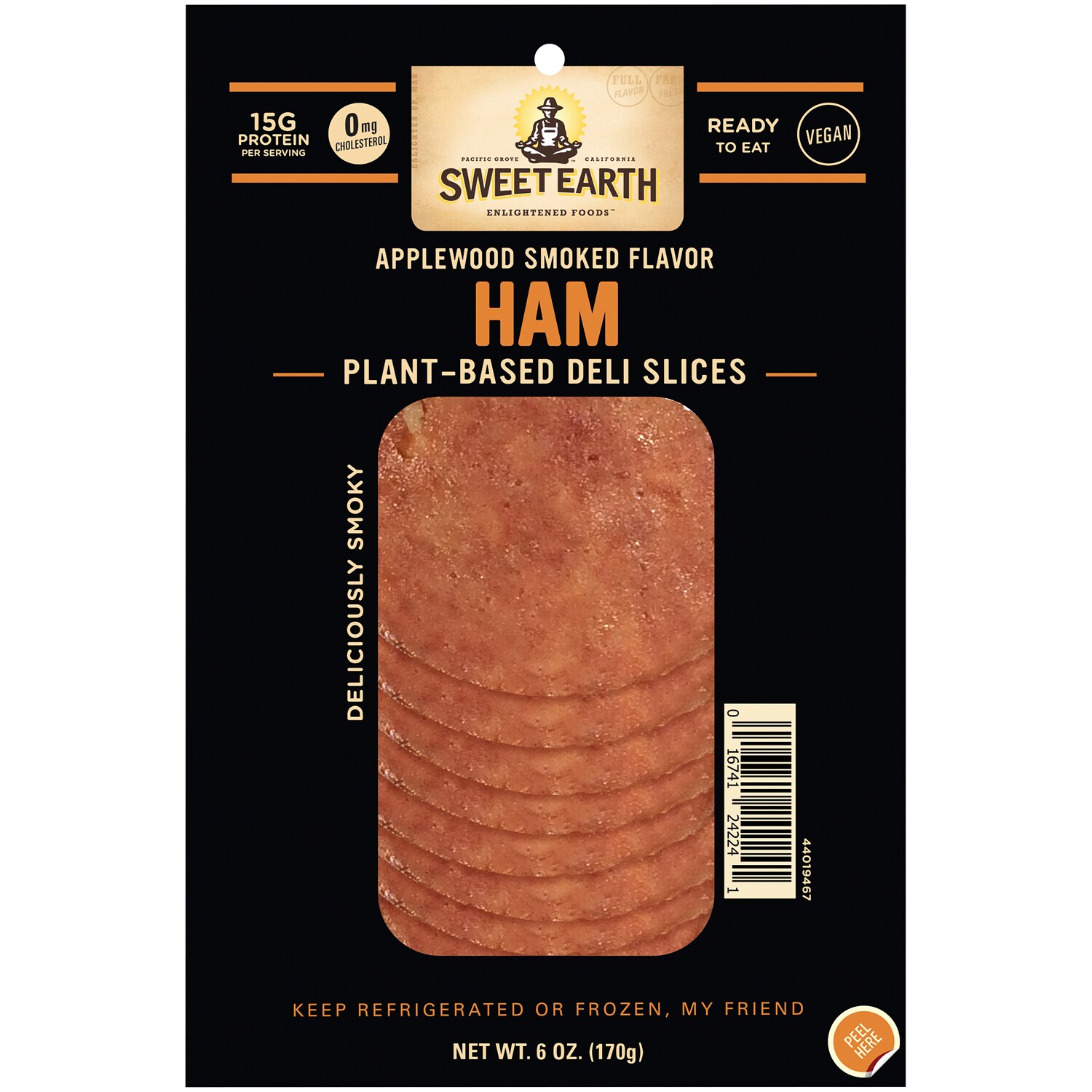 Sweet Earth Plant-Based Deli Slices, Applewood Smoked Ham
